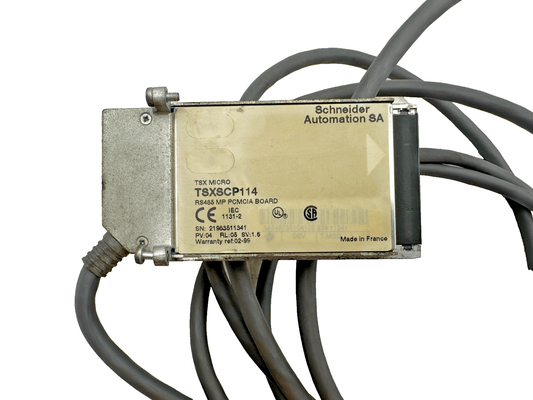 TELEMECANIQUE TSXSCP114 RS485 MP PCMCIA CARD PV:04 RL:05 SV:1.6 - KLR Automation