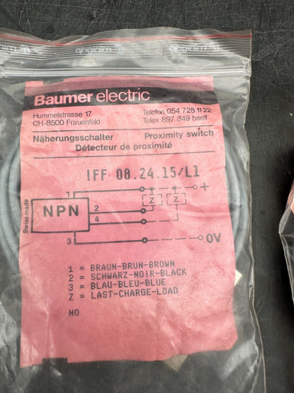 1pc x BAUMER ELECTRIC IFF 08.24.15/11 DETECTEUR DE PROXIMITE - KLR Automation