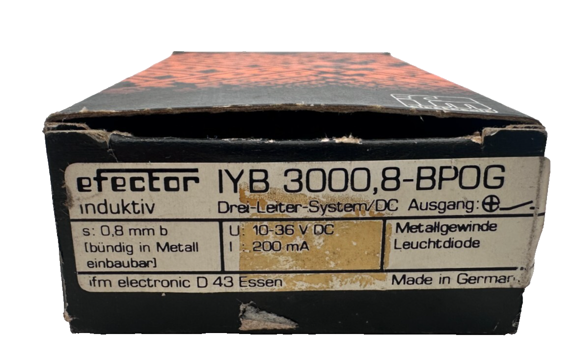 IFM ELECTRONIC EFECTOC IYB 3000,8-BPOG  10-36 VDC 200 mA  x1