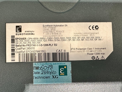 EUROTHERM EPOWER / 2PH - 400A/600V/230V THYRISTOR - KLR Automation