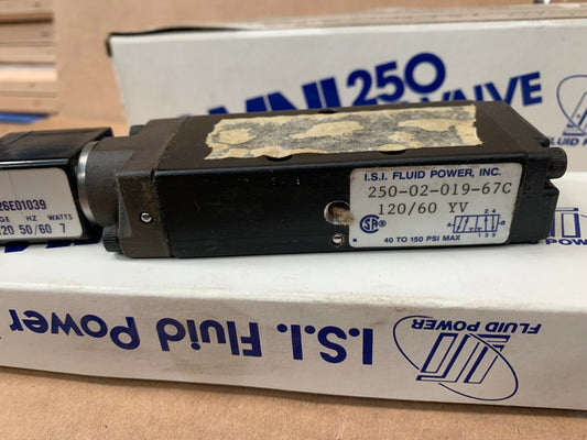 1 x I.S.I Fluid Power OMNI 250 Air Valve 250 - 02 - 019 - 67C - KLR Automation