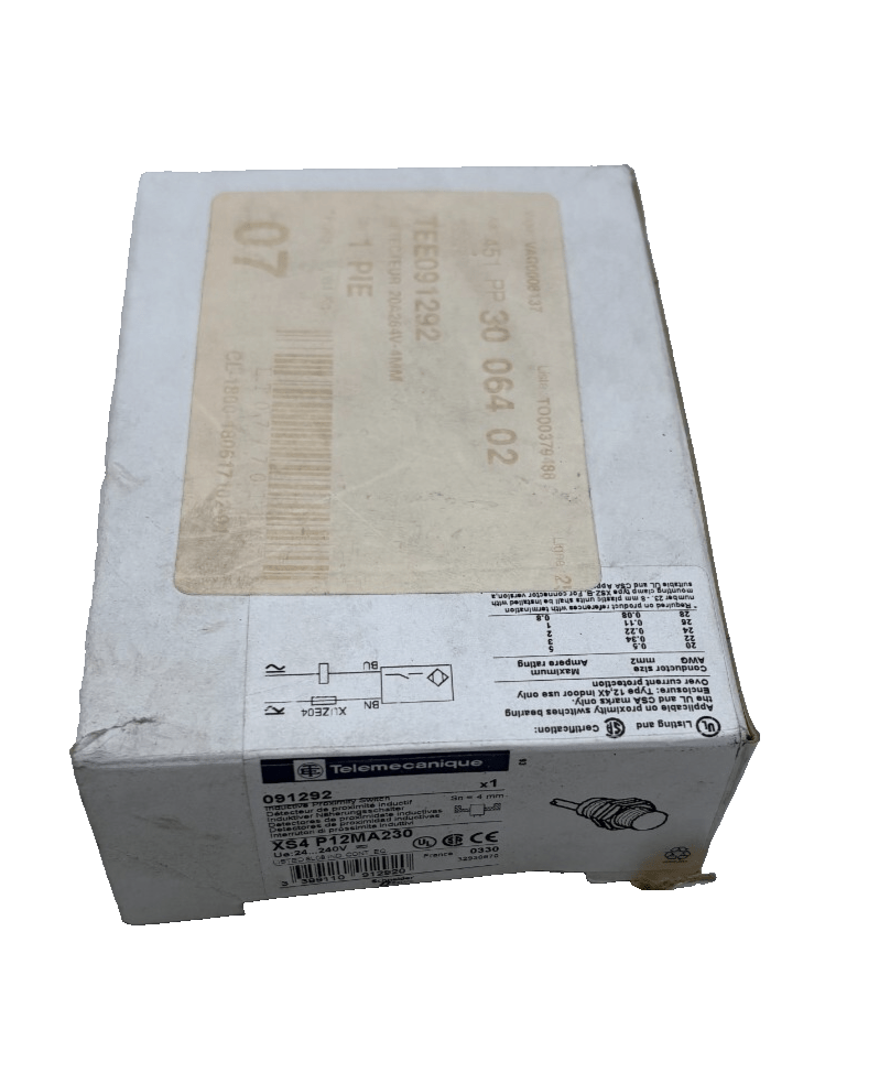 TELEMECANIQUE DETECTEUR DE PROXIMITE XS4 P12MA230 4mm x1 - KLR Automation