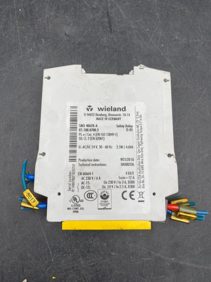 WIELAND SNE 4004K R118805200 SAFETY RELAY