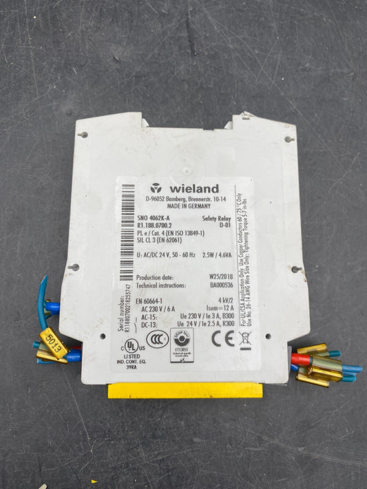 WIELAND SNE 4004K R118805200 SAFETY RELAY