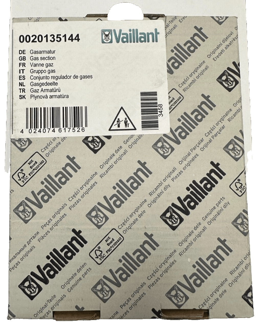 VAILLANT 0020135144 VANNE GAZ - KLR Automation