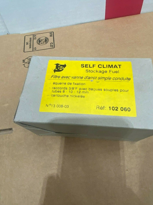 self climat 102 060 Stockage Fuel filtre avec vanne arret simple conduite - KLR Automation