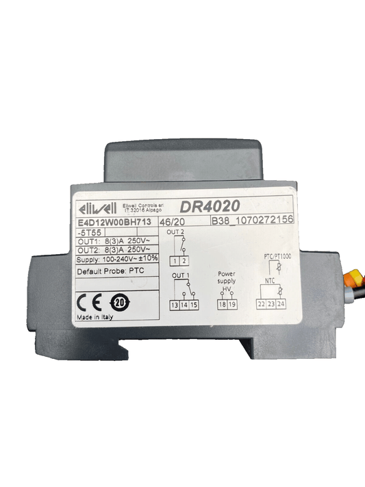 1pc x ELIWELL DR4020 FLEXELEC FX/TM3 E4D12W00BH713 THERMOSTAT ELECTRONIQUE - KLR Automation
