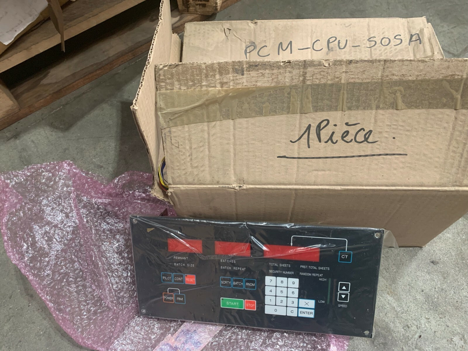 New Old Stok Panel Control SKPN0206 4TP-2B561 Printer Machinery PCM-CPU-505A