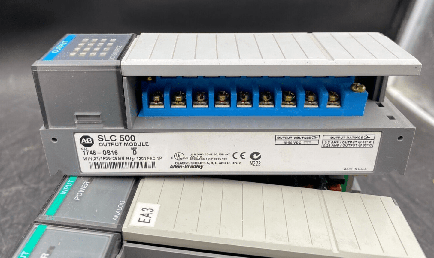 ALLEN BRADLEY SLC 500 1746 - IB32+ 1746 - NI4 + 1746 - 0B16 + 1746 - NIO41 + 1746 - A10 - KLR Automation