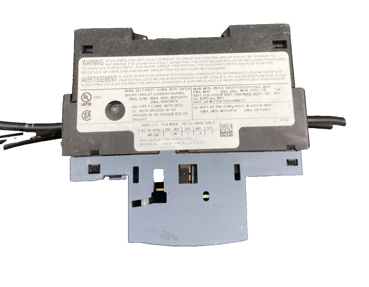 SIEMENS 3RV2011-1DA10 CIRCUIT BREAKER