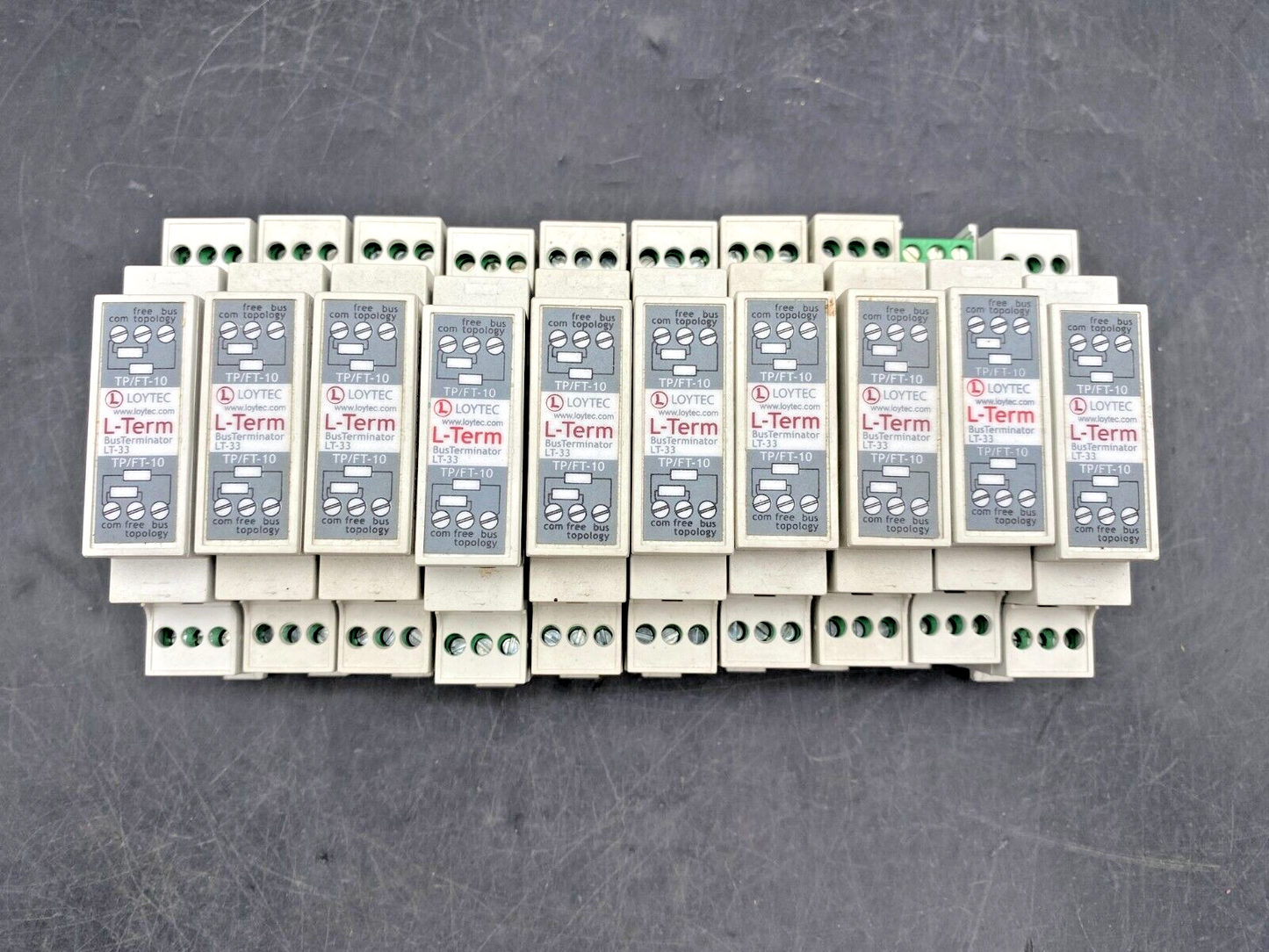 LOT DE 10 LOYTEC L-TERM BUS TERMINATOR LT-33 TP/FT-10