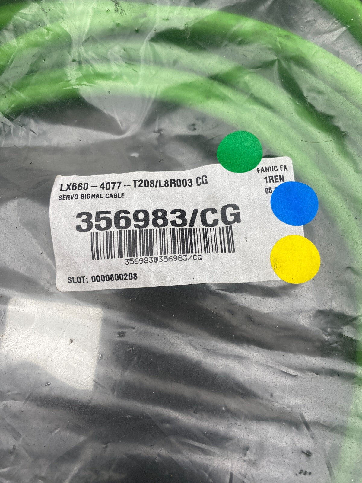 FANUC LX660 - 4077 - T208/L8R003 CG SERVO SIGNAL CABLE x1pc - KLR Automation