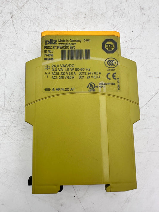 4pc x PILZ 774059 PNOZ X7 24VACDC 2N/O - KLR Automation