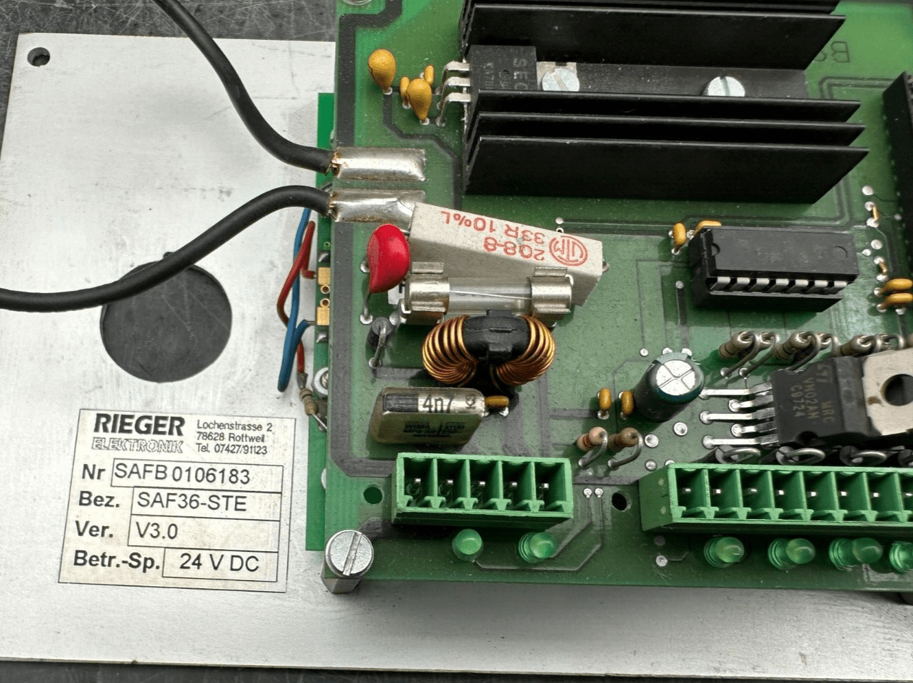 RIEGER ELEKTRONIK SAF36 - STE V3.0 24VDC POUR GUK SAF 36 - KLR Automation
