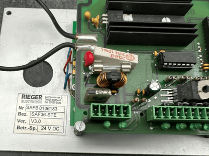 RIEGER ELEKTRONIK SAF36 - STE V3.0 24VDC POUR GUK SAF 36 - KLR Automation