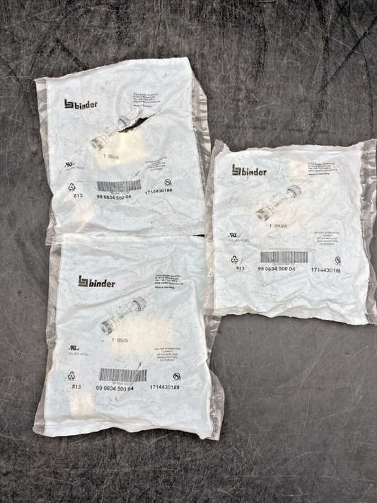 LOT DE 3 BINDER 99063450004 CONNECTEUR CIRCULAIRE