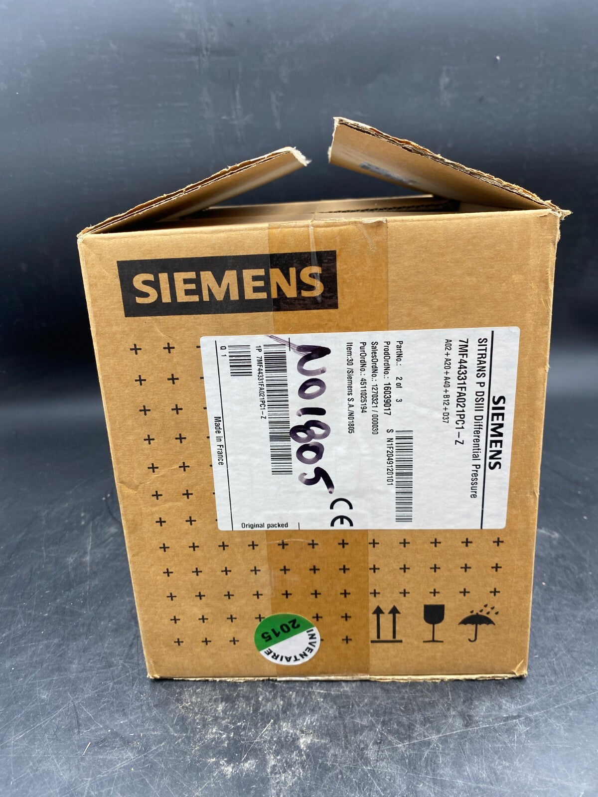 SIEMENS SITRANS P DSIII DIFFERENTIAL PRESSURE 7MF44331FA021PC1-Z 7MF4433