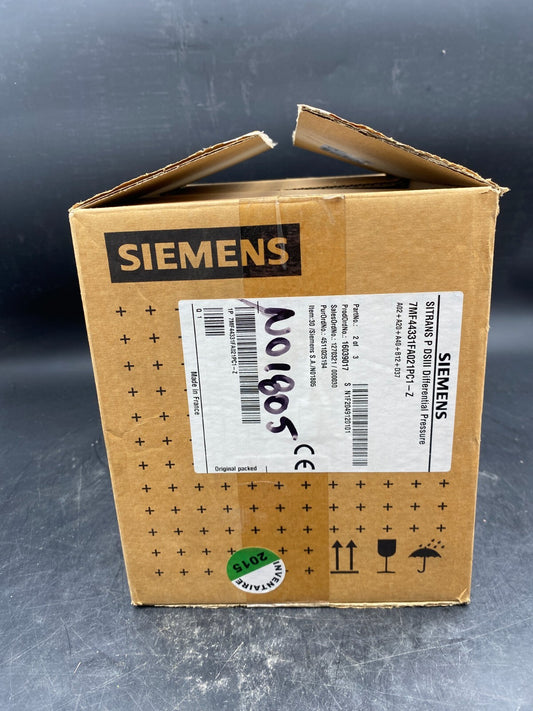 SIEMENS SITRANS P DSIII DIFFERENTIAL PRESSURE 7MF44331FA021PC1-Z 7MF4433