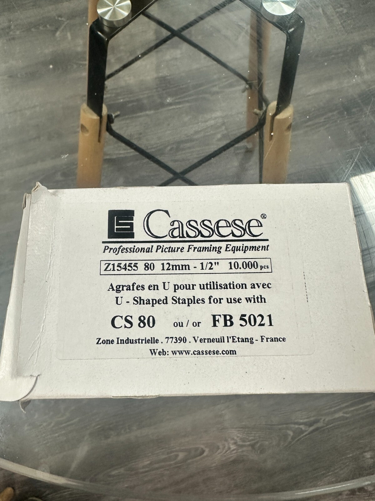 CASSESE Z15455  Agrafe CS 80 / FB 5021 80 12mm - 1/2"  10.000pcs U Shaped Staple