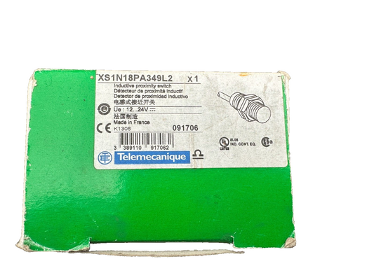 TELEMECANIQUE XS1N18PA349L2 091706 INDUCTIVE PROXIMITY SWITCH