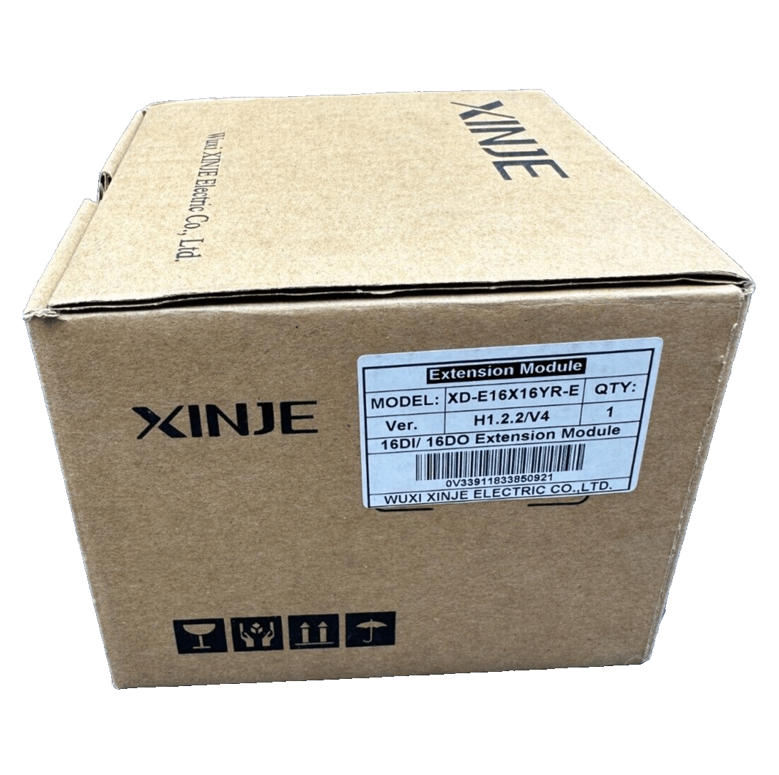 XINJE XD - E16X16YR - E VER H1.1.2/V4 16DI/16DO EXTENSION MODULE x1pc - KLR Automation