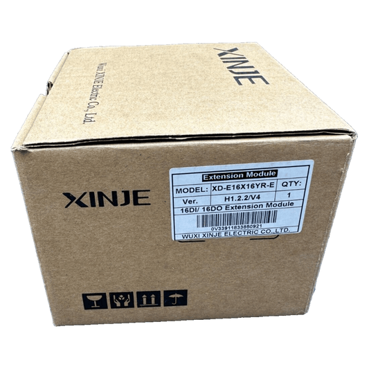 XINJE XD - E16X16YR - E VER H1.1.2/V4 16DI/16DO EXTENSION MODULE x1pc - KLR Automation