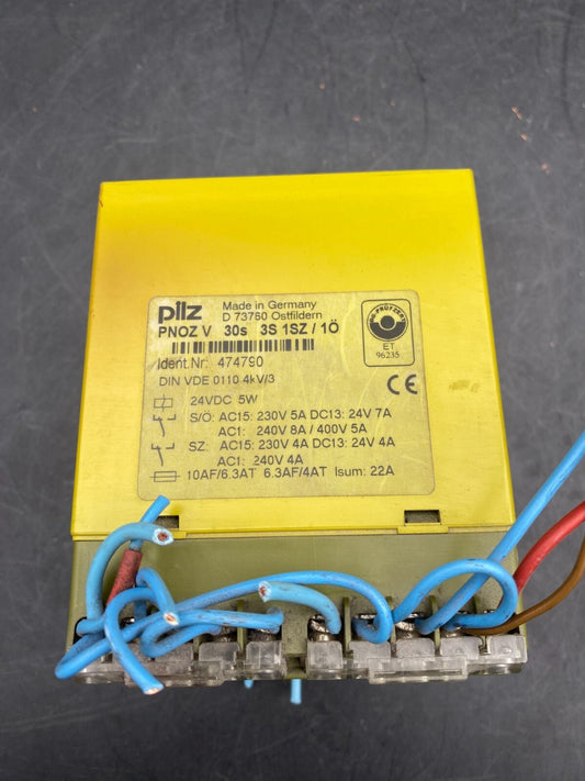 PILZ 18292 PNOZ V 30s 3S 1SZ/1O 474790 SAFETY RELAY - KLR Automation