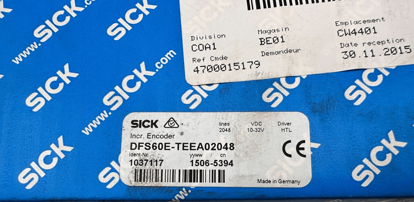 SICK DFS60E - TEEA02048 SICK DFS60 INCREMENTAL ENCODER - KLR Automation