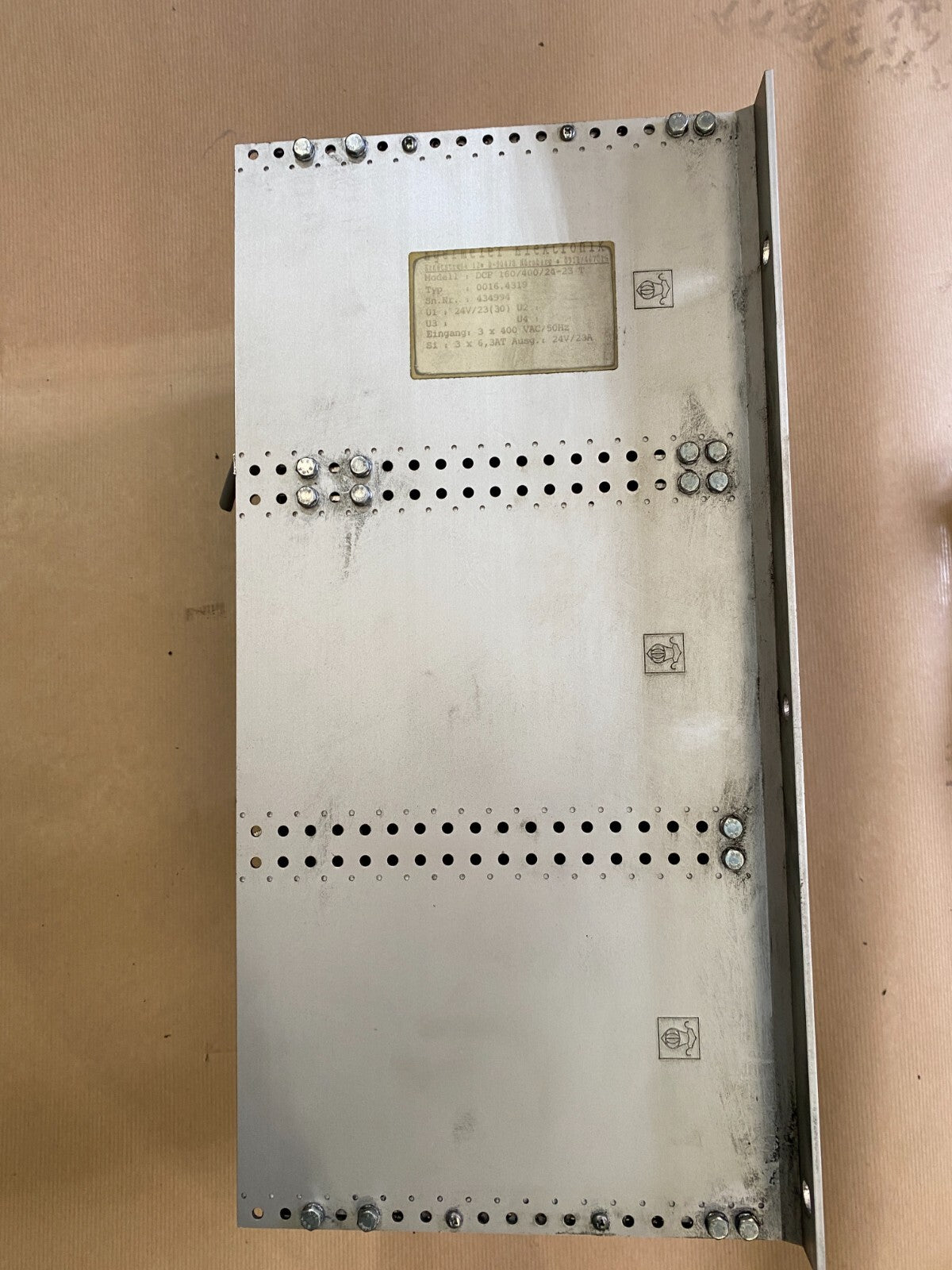EGERMELER ELEKTRONIK DCP 160/400/24-23T TYPE 0016.4319 KONTRON