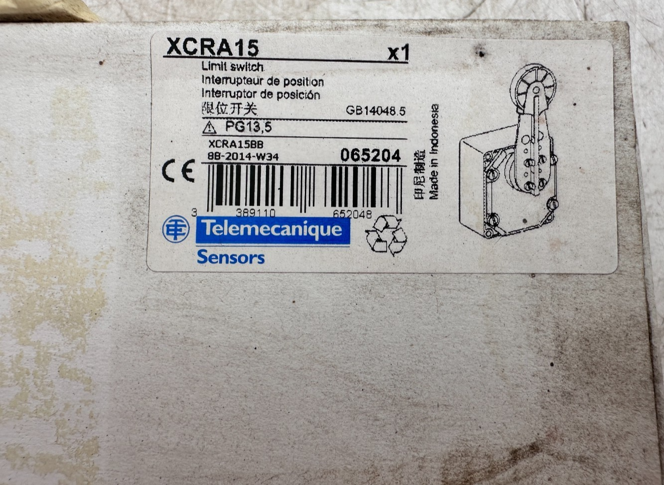 TELEMECANIQUE XCRE15 INTERRUPTEUR DE POSITION