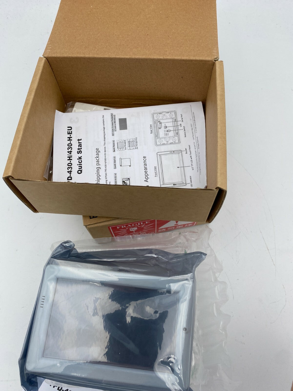 1pc x   ICP  TPD-430-H 4.3" Touch Screen HMI Display TPD-430-H-EU