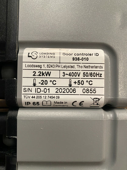 Loading System Door Controler ID 936 - 010 + leveler DL / DS 932 - 015 - KLR Automation