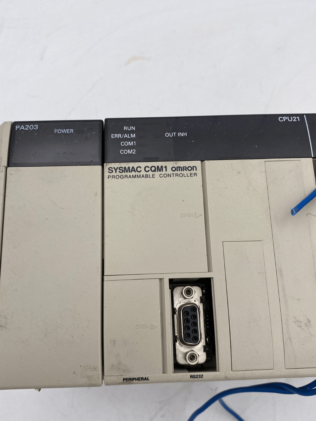 OMRON SYSMAC CQM1 PA203 CPU21 OCH OD215 - KLR Automation