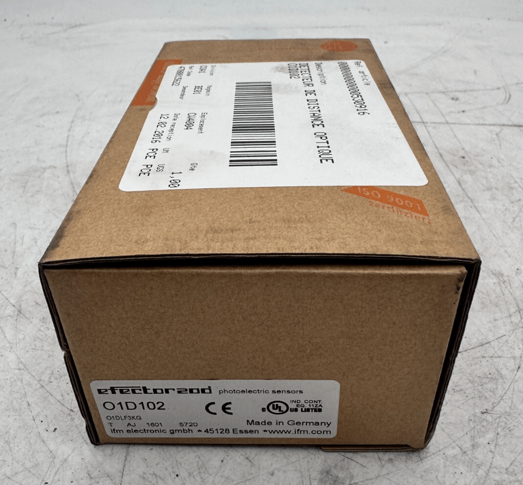 IFM EFECTOR 200 O1D102 O1DLF3KG DETECTEUR DE DISTANCE OPTIQUE - KLR Automation