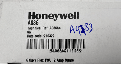 HONEYWELL A086 A086A4 GALAXY FLEX PSU 2 AMP SPARE x1pc - KLR Automation