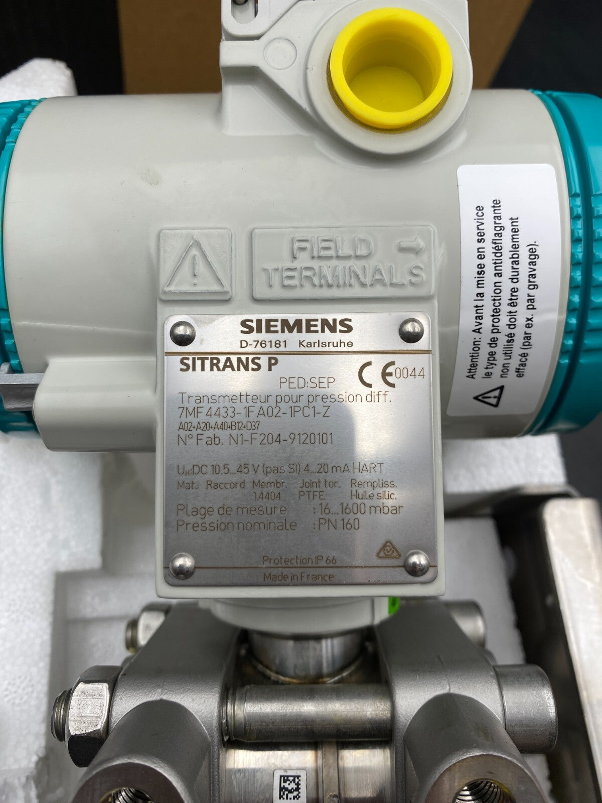 SIEMENS SITRANS P DSIII DIFFERENTIAL PRESSURE 7MF44331FA021PC1-Z 7MF4433