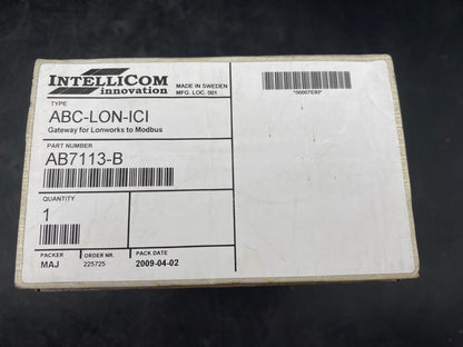 NEW INTELLICOM ABC - LON - ICI GATEWAY FOR LONWORKS TO MODBUS. AB7113 - B - KLR Automation