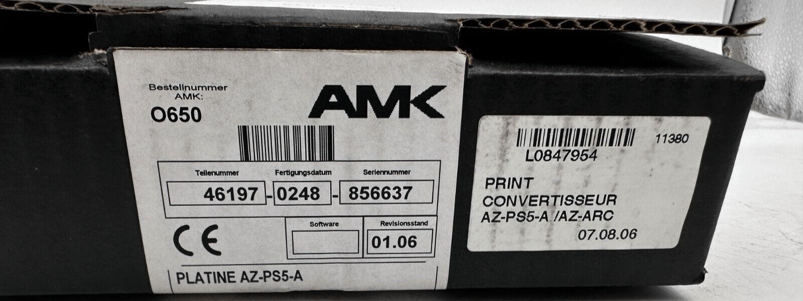 AMK AZ - PS5 - A / AZ - ARC SERVO MODULE INVERTER PC - KLR Automation