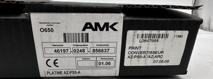 AMK AZ - PS5 - A / AZ - ARC SERVO MODULE INVERTER PC - KLR Automation