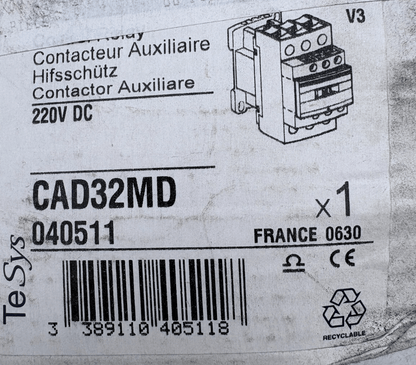 SCHNEIDER ELECTRIC CAD32MD 040511 CONTACTEUR AUXILLIAIRE x1 - KLR Automation