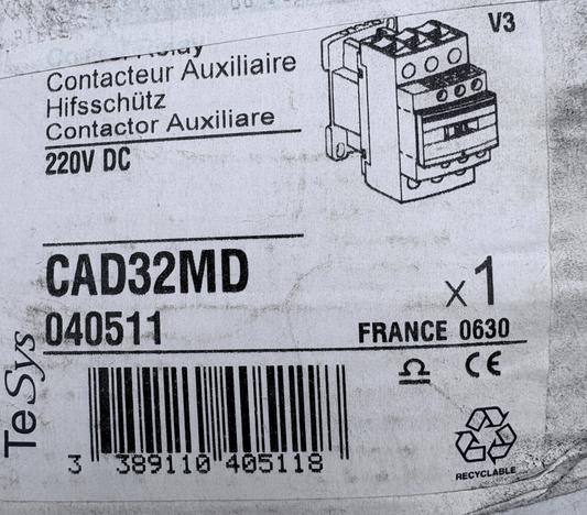 SCHNEIDER ELECTRIC CAD32MD 040511 CONTACTEUR AUXILLIAIRE x1 - KLR Automation