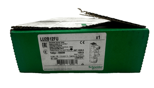 SCHNEIDER ELECTRIC LU2B12FU REVERSER POWER BASE 32A 600V - KLR Automation