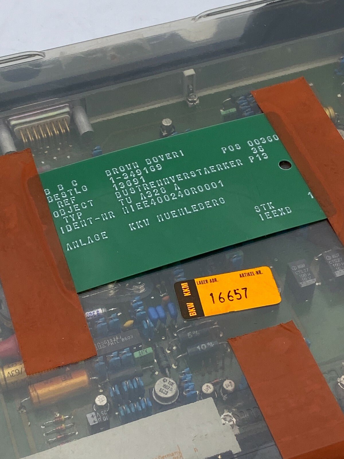 Brown Boveri BBC HIEE400240R1 TU A328 AE TU A328A interface Module Card PLC - KLR Automation