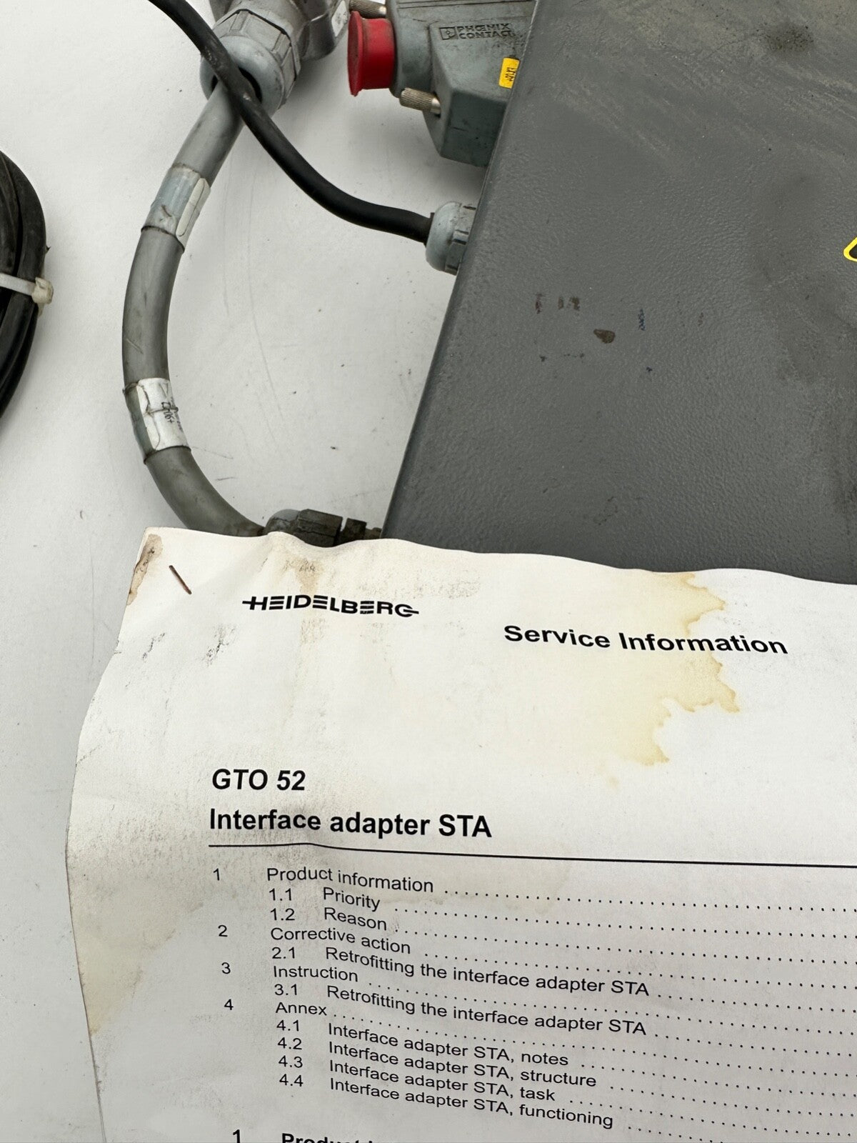 HEIDELBERG GTO 52 Interface adapter STA - KLR Automation