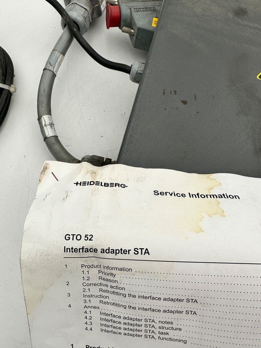 HEIDELBERG GTO 52 Interface adapter STA - KLR Automation