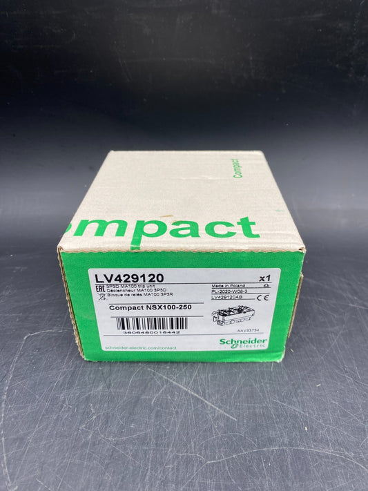 SCHNEIDER ELECTRIC LV429120 COMPACT NSX100-250 3P3DMA100 TRIP UNIT