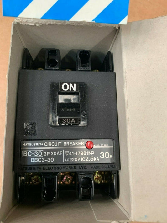 2 x Matsushita Bc-30 Circuit Breaker bbc 330