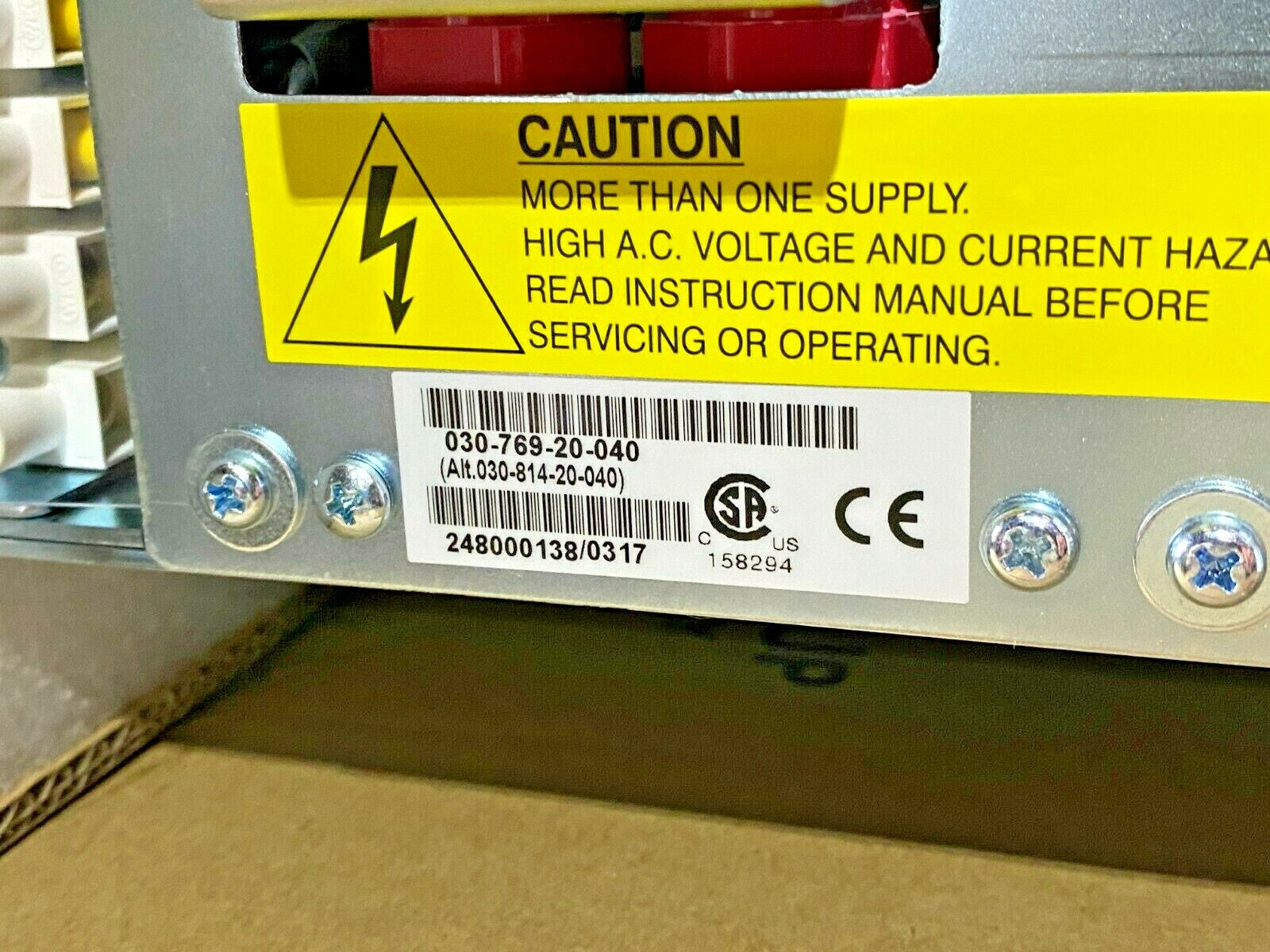  Alpha Modular Switched  Cordex Rectifier RACK 030-769-20-040