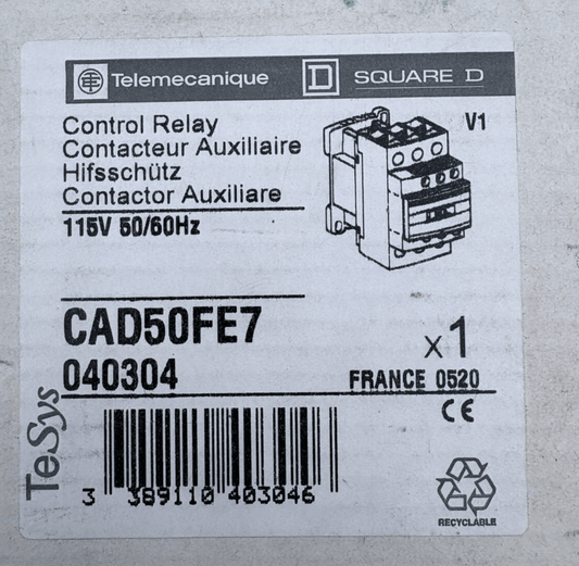 SCHNEIDER ELECTRIC CONTACTEUR AUXILIAIRE CAD50FE7 x1 - KLR Automation