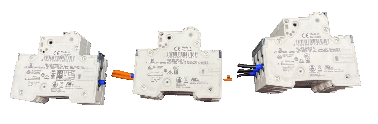 SIEMENS 5SY4106 - 7 MCB C6 + 5SY6206 - 7 MCB C6 +5SY6306 - 7 MCB C6 CIRCUIT BREAKER - KLR Automation